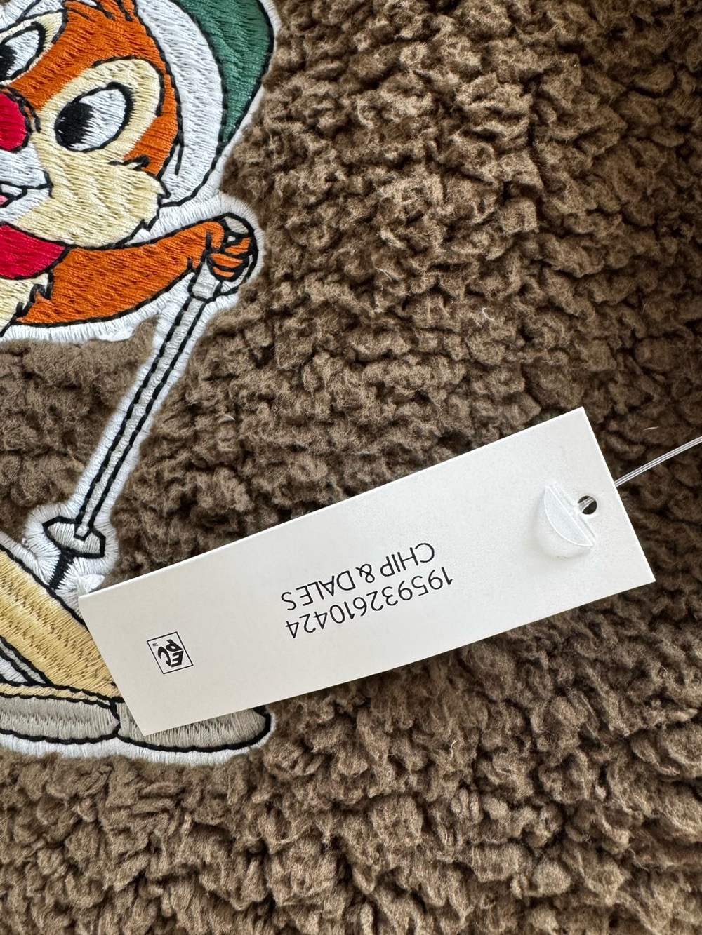 Disney Chip & Dale Brown Sherpa Pullover - Picture 4 of 6